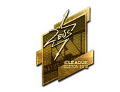 Sticker | Zeus (Gold) | Boston 2018 image
