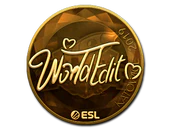 Sticker | WorldEdit (Gold) | Katowice 2019 image