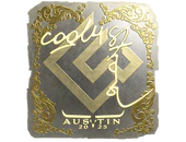 Sticker | cool4st (Gold) | Austin 2025 image