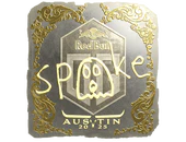 Sticker | spooke (Gold) | Austin 2025 image
