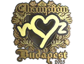 Sticker | ropz (Gold, Champion) | Budapest 2025 image