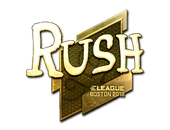 Sticker | RUSH (Gold) | Boston 2018 image