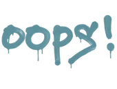 Sealed Graffiti | Oops (Wire Blue) image