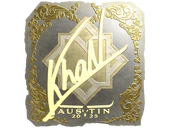 Sticker | khaN (Gold) | Austin 2025 image