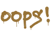 Sealed Graffiti | Oops (Desert Amber) image