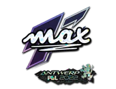 Sticker | max (Glitter) | Antwerp 2022 image