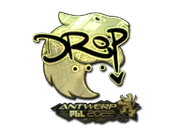 Sticker | drop (Gold) | Antwerp 2022 image