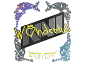 Sticker | w0nderful (Holo) | Austin 2025 image