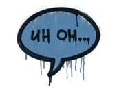 Sealed Graffiti | Uh Oh (Monarch Blue) image