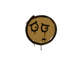 Sealed Graffiti | Worry (Desert Amber) image