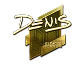 Sticker | denis (Gold) | Boston 2018 image