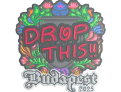 Sticker | drop (Embroidered) | Budapest 2025 image