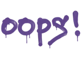 Sealed Graffiti | Oops (Monster Purple) image