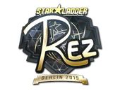 Sticker | REZ (Gold) | Berlin 2019 image