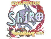 Sticker | sh1ro (Holo, Champion) | Shanghai 2024 image