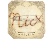 Sticker | nicx | Austin 2025 image