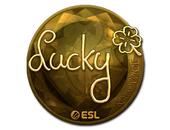 Sticker | Lucky (Gold) | Katowice 2019 image