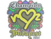 Sticker | ropz (Embroidered, Champion) | Budapest 2025 image