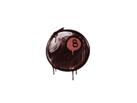 Sealed Graffiti | 8-Ball (Blood Red) image