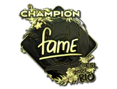 Sticker | fame (Gold, Champion) | Rio 2022 image