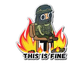Sticker | This Is Fine (CT) image