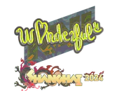 Sticker | w0nderful (Holo) | Shanghai 2024 image