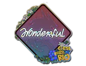 Sticker | w0nderful (Glitter) | Rio 2022 image