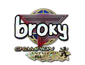 Sticker | broky (Glitter, Champion) | Antwerp 2022 image