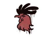 Sealed Graffiti | Cocky (Blood Red) image