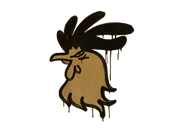 Sealed Graffiti | Cocky (Desert Amber) image